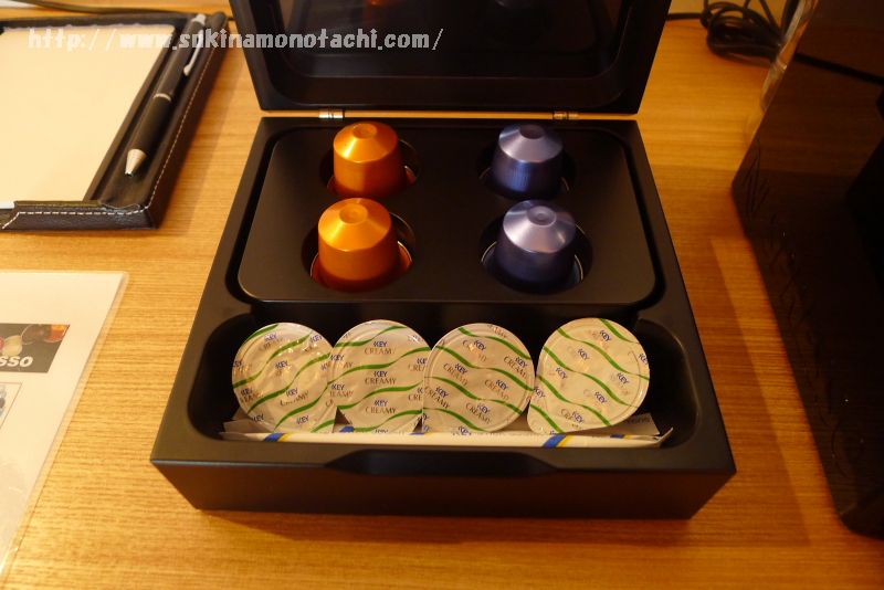 萃 sui-諏訪湖で宿泊した部屋「風露」に設置されたコーヒーマシンで使えるポーション